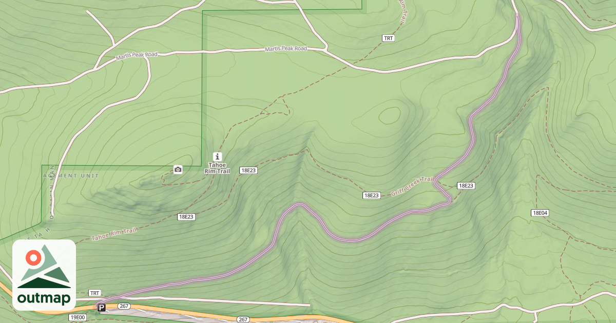 Map of Martis Tie Road