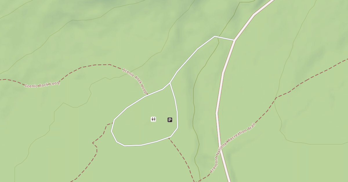 Map preview of ANTLER TRAILHEAD