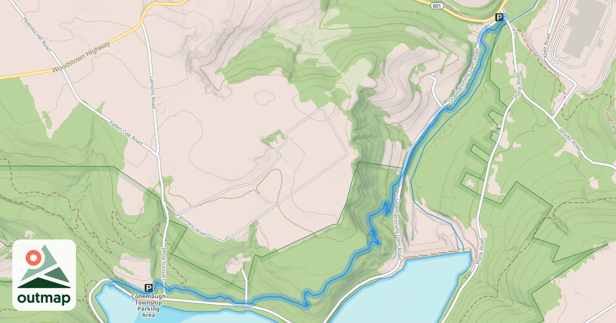 Map of Que Trail - North