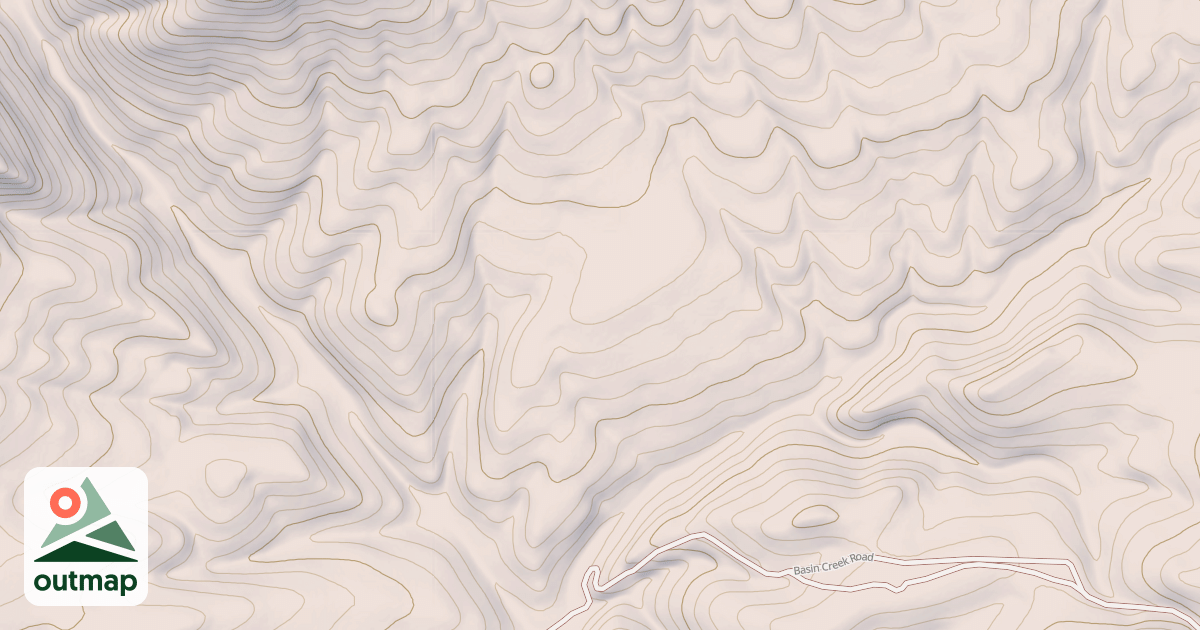 Map of BASIN SPUR