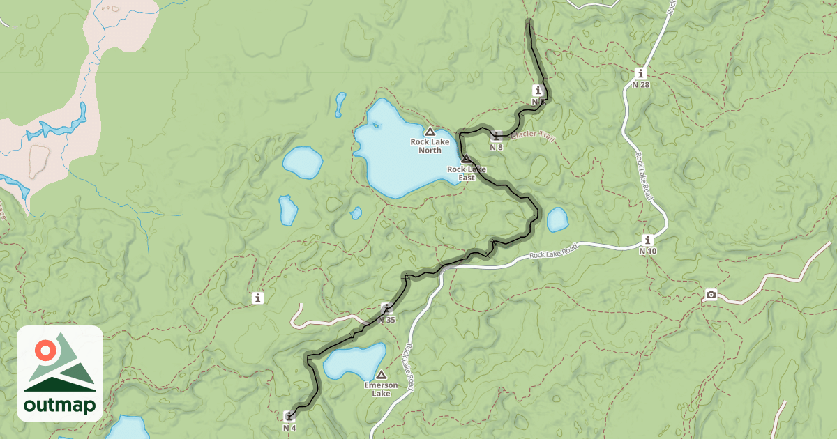 Map of Rock Lake Trail