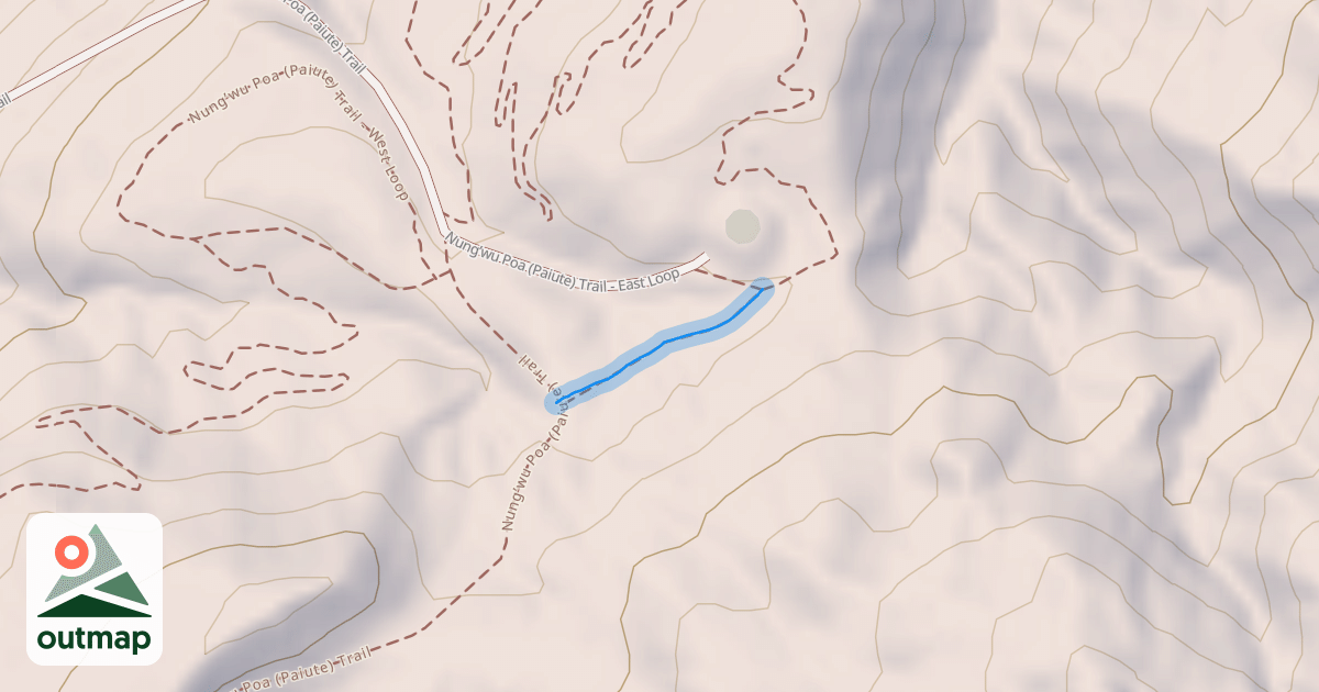Map of Nung’wu Poa (Paiute) Trail - Loop Connector