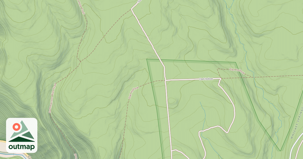 Map of Whiskey Springs Trails