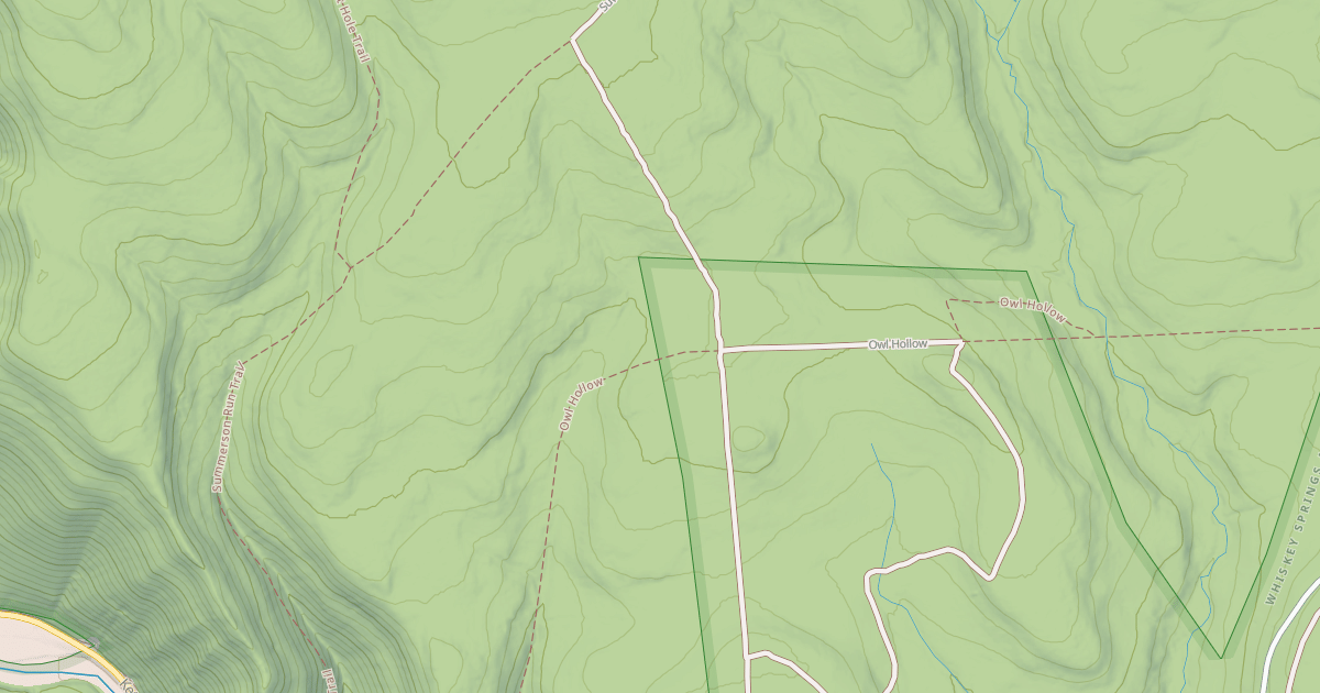 Map preview of Whiskey Springs Trails