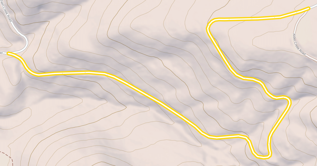 Map preview of Twin Creek Tie Road