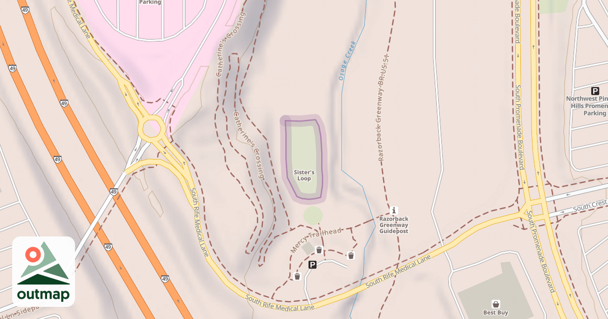 Map of Sister's Loop