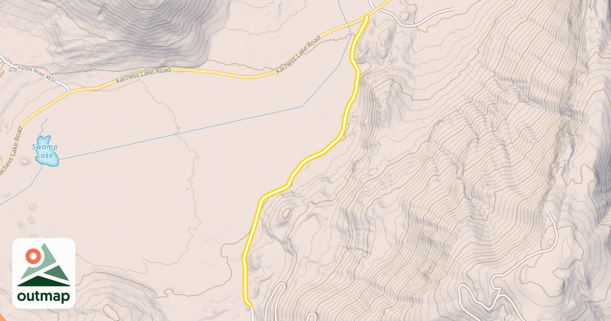 Map of National Forest Development Road 4826