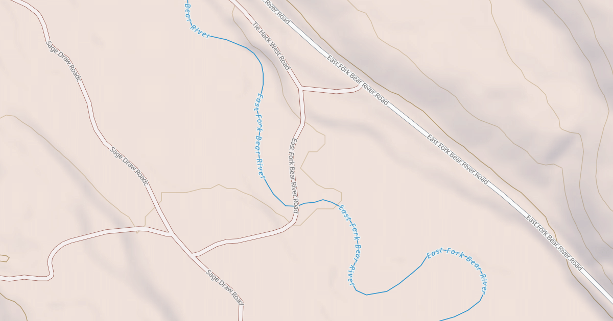 Map preview of EAST FK BEAR RIVER FORD