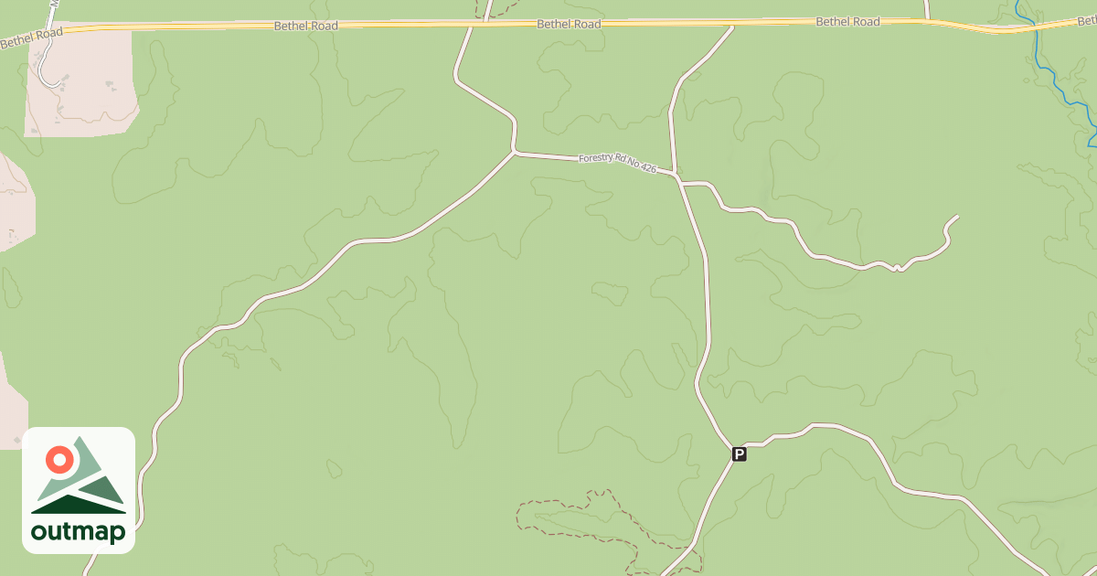 Map of Bethel Motorcycle Trail
