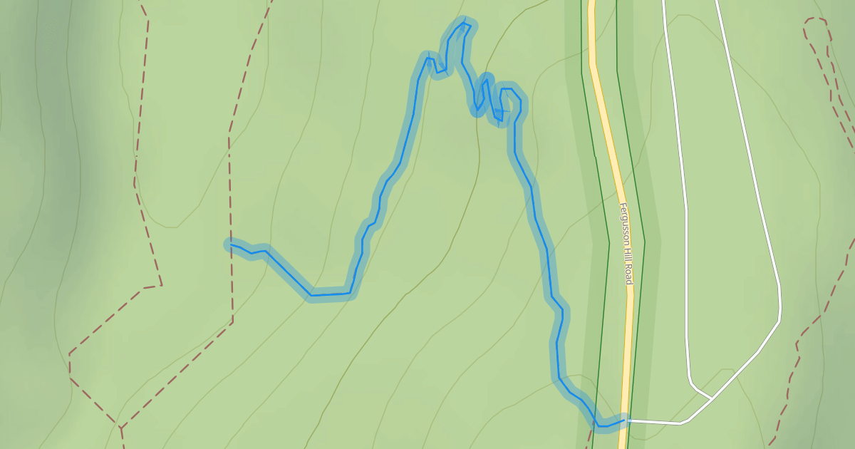 Map preview of Beaver Creek to Ferguson Hill Campground