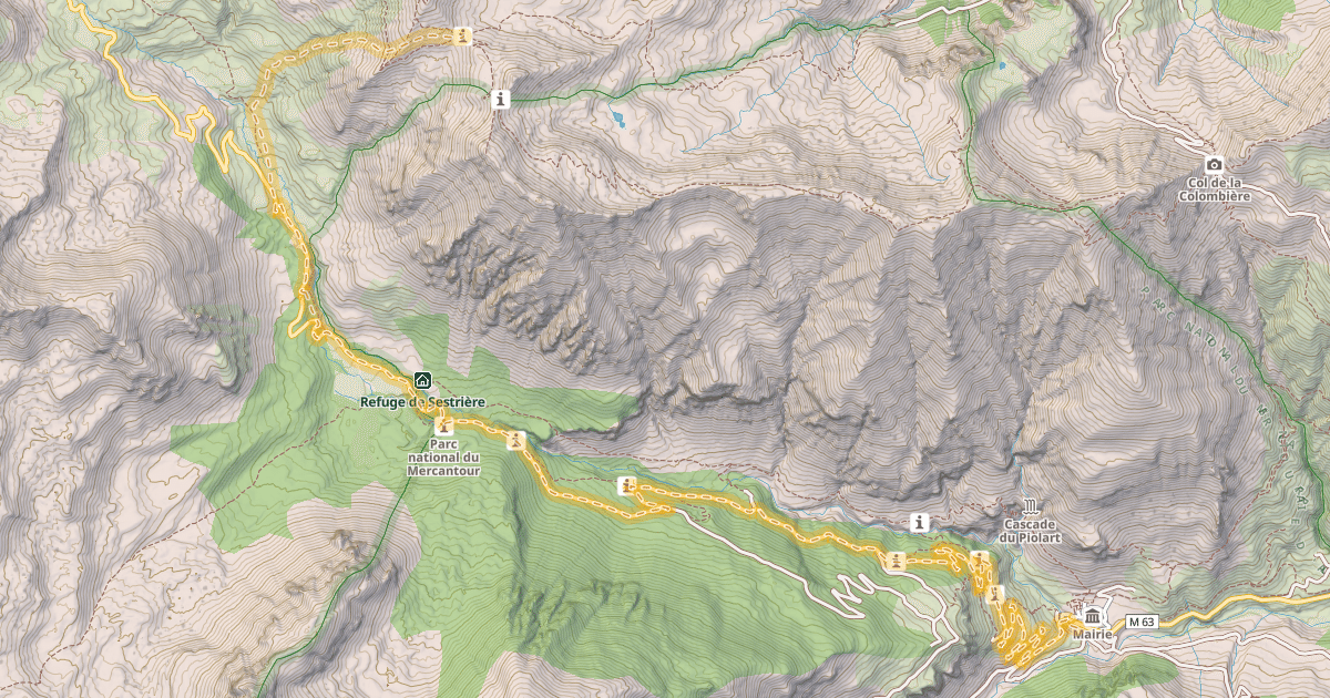 Map preview of Col de Colombart — NUSaint-Dalmas-le-Selvage