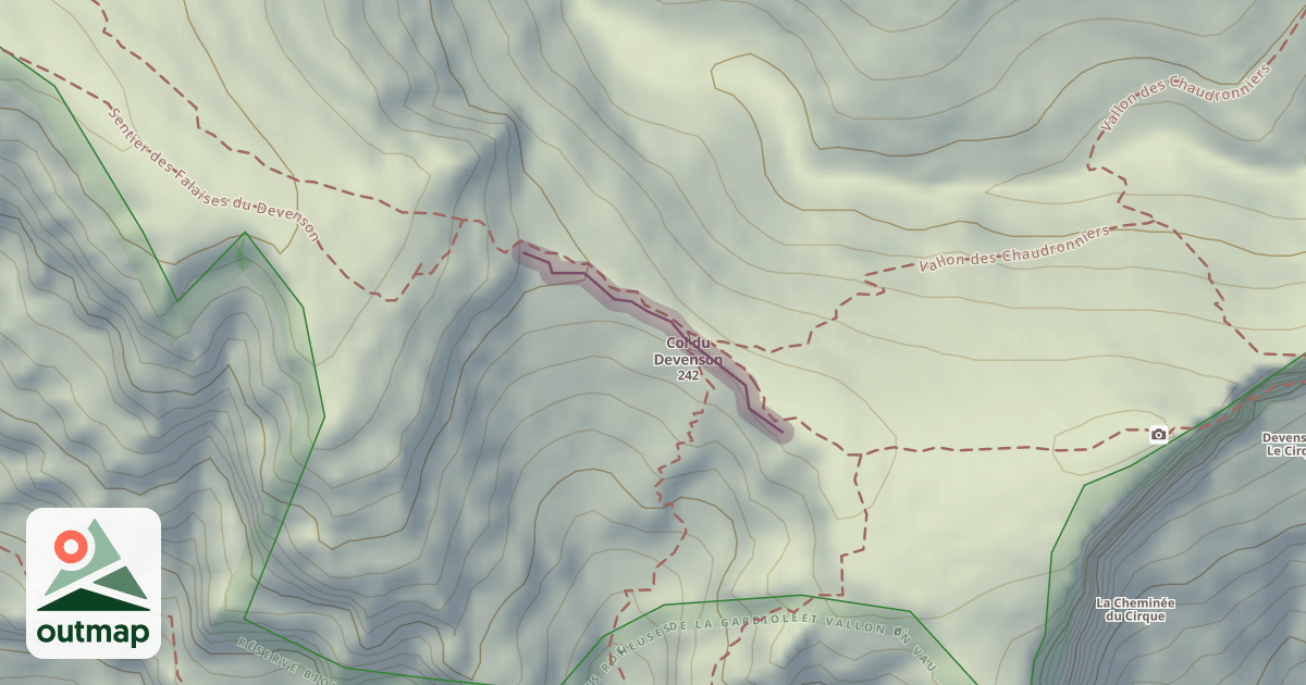 Map of Falaises du Devenson