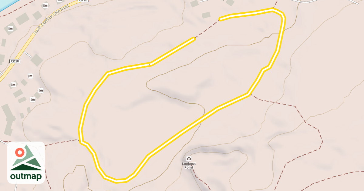 Map of Little Pine Ski Trail