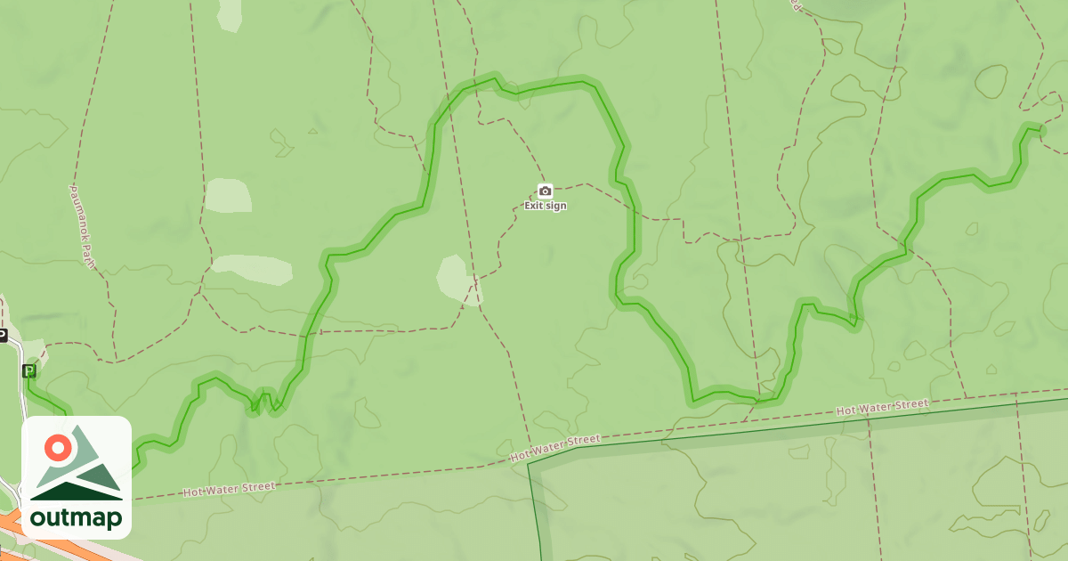 Map of Mannorville Hills Mountain Bike Trail