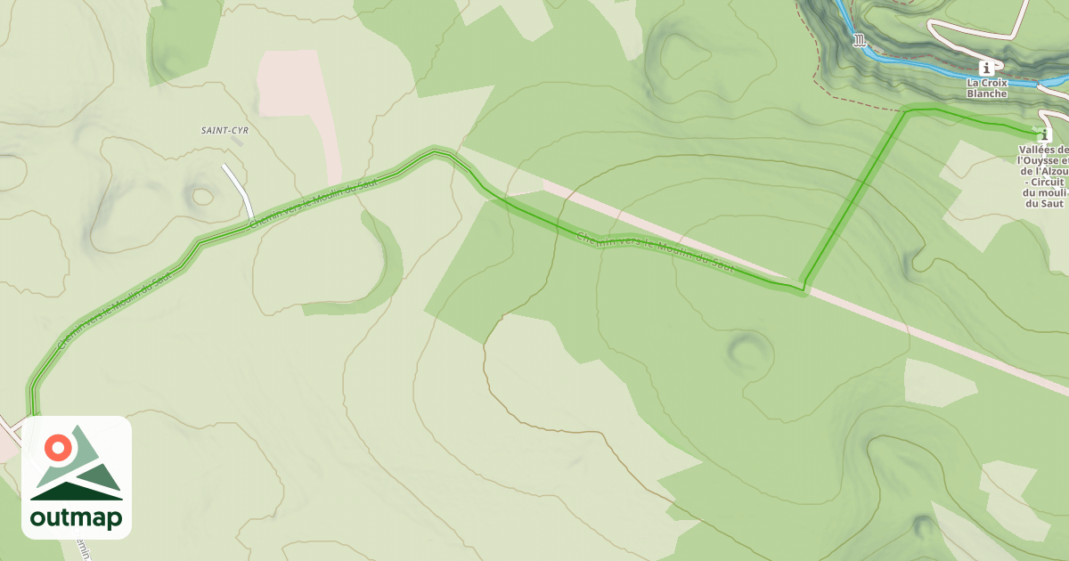 Map of Chemin vers le Moulin du Saut