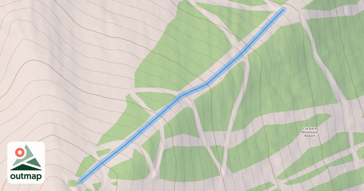 Map of Upper Bear Bumps