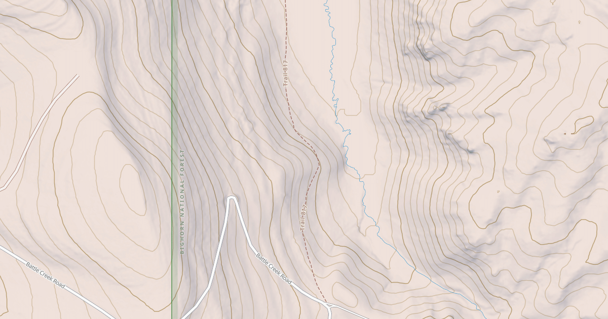 Map preview of Mail Creek