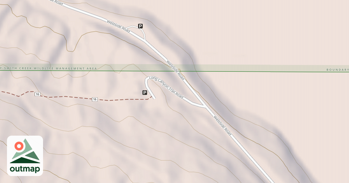 Map of LONG CANYON TRAIL