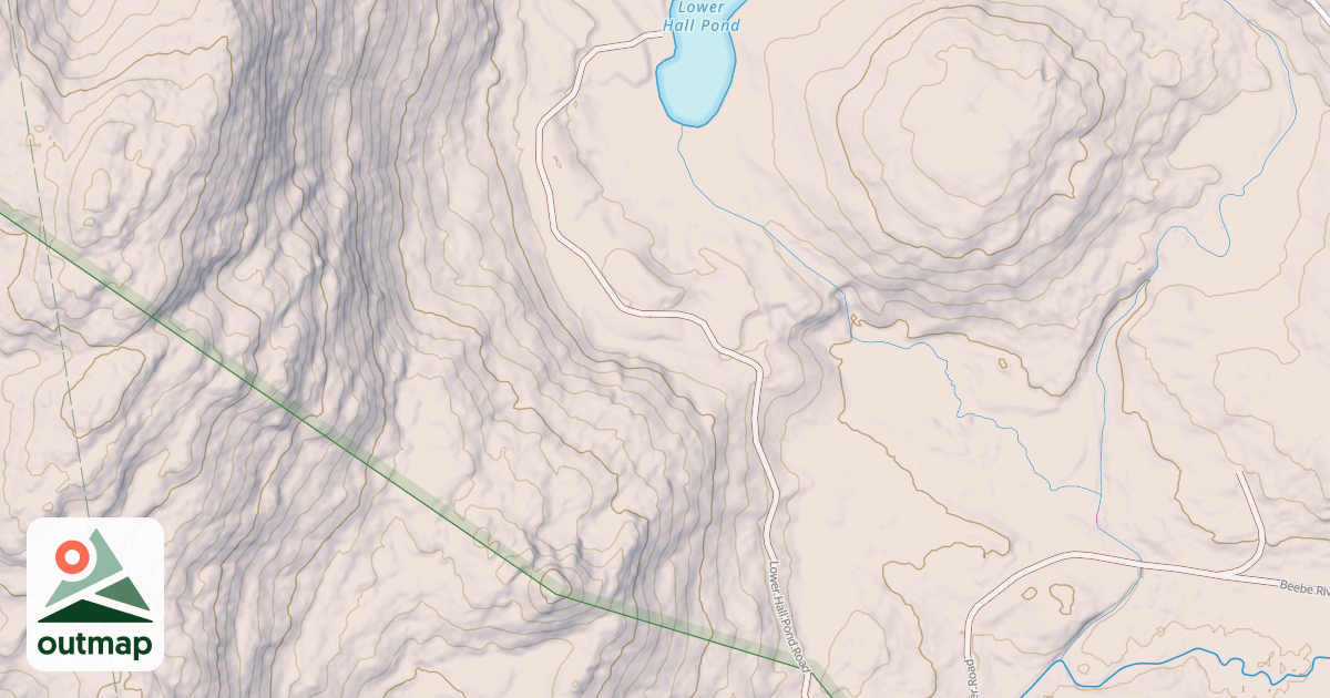 Map of Hall Pond Snomo