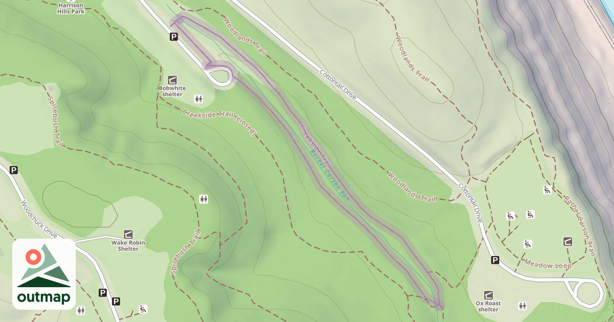 Map of Creekside Trail