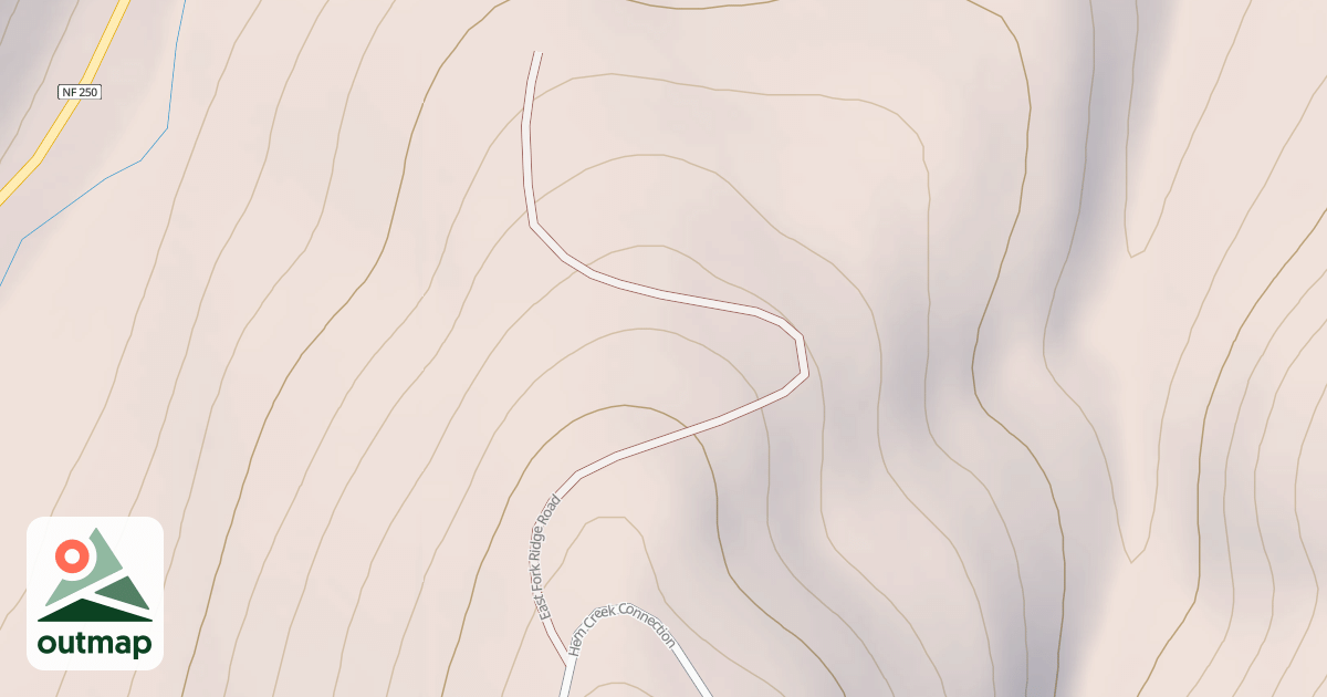 Map of EAST FORK RIDGE