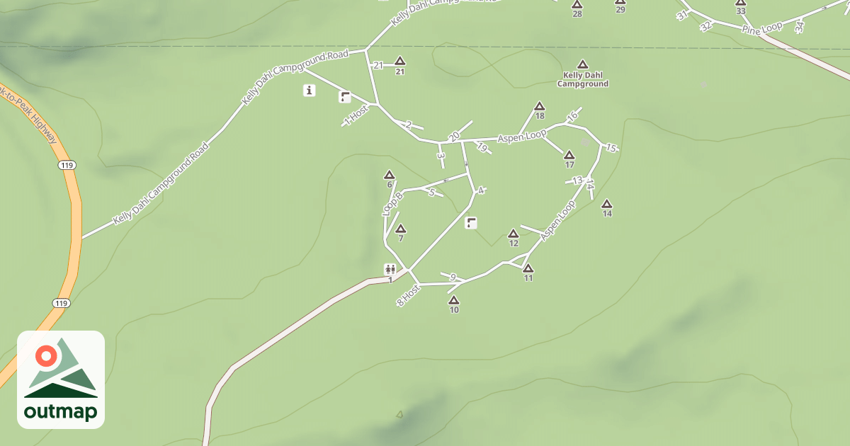 Map of KELLY DAHL CG LOOP B