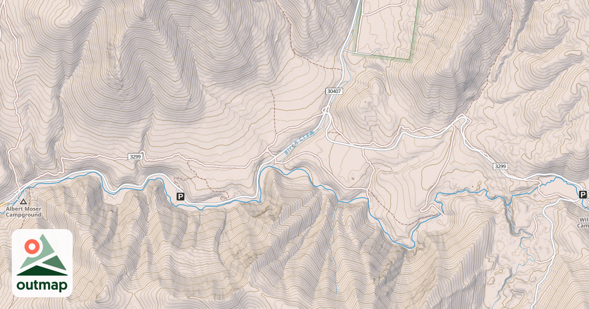 Map of CUB RIVER TRAIL