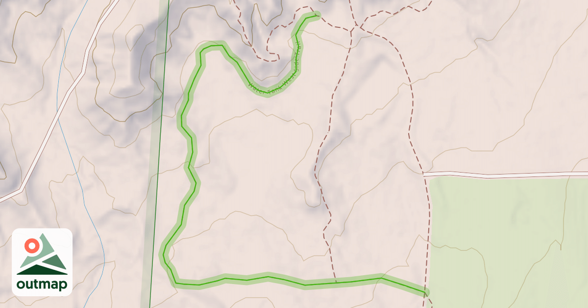 Map of Water Tank West Side Trail