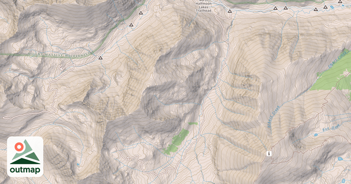 Map of SOUTH HALFMOON 4WD TRAIL