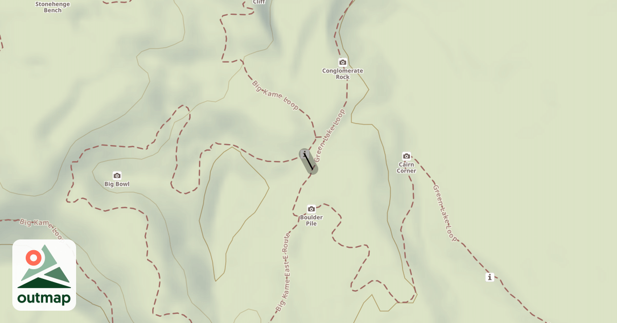 Map of Green Lake-Big Kame Connector