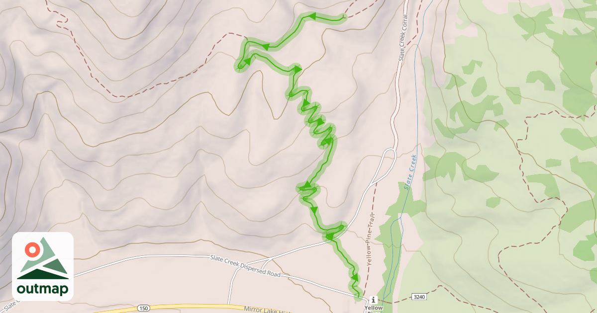 Map of Ponderosa MTB Trail