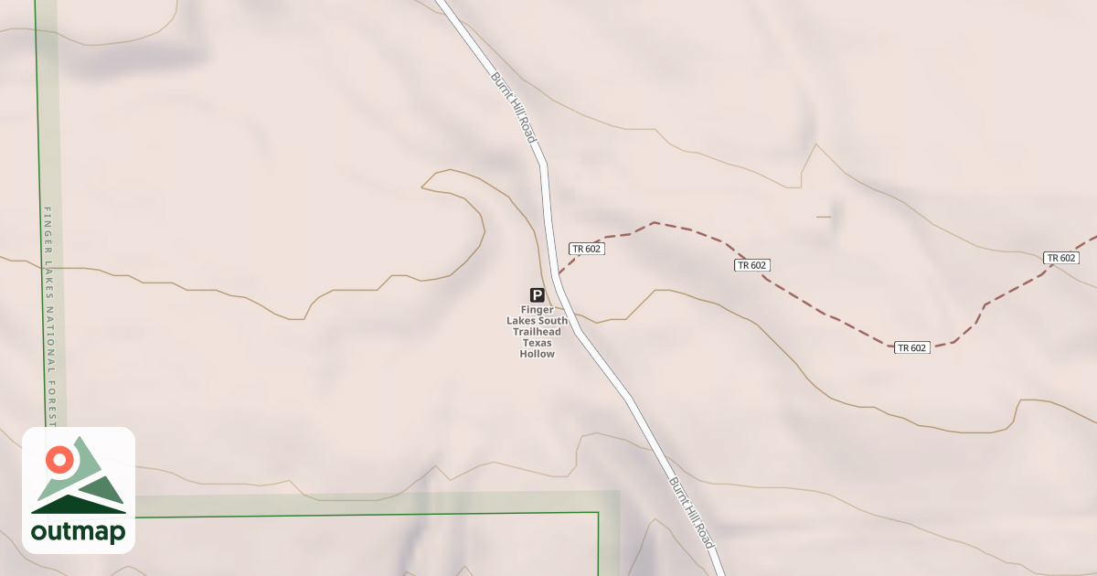 Map of FNGR LAKES TRAIL SOUTH PARKING