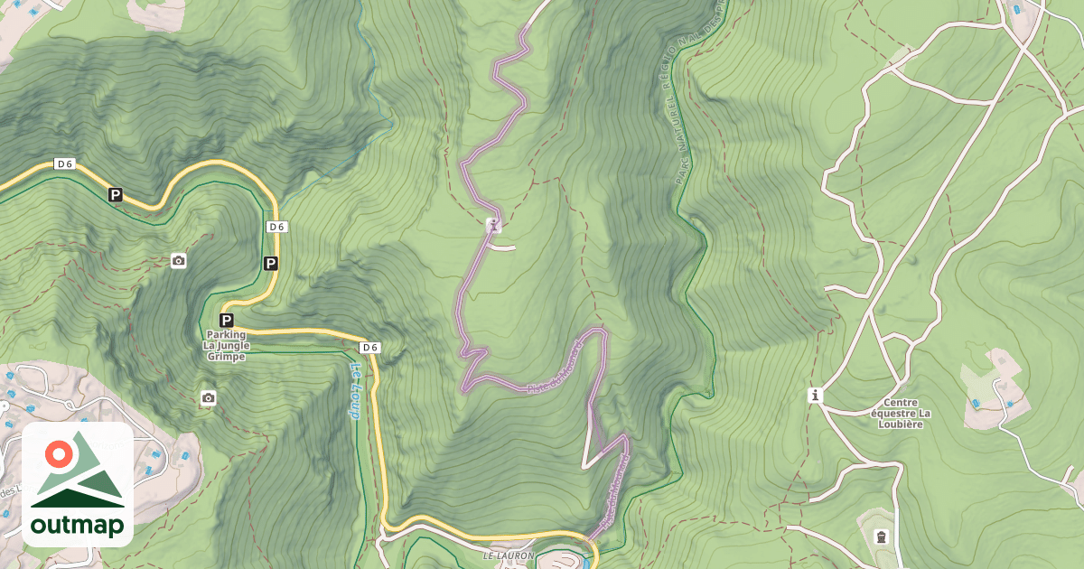 Map of Piste du Mounard