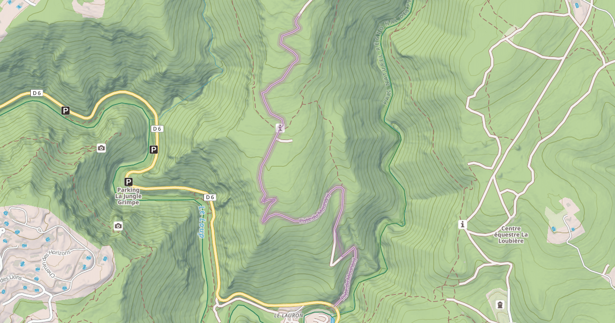 Map preview of Piste du Mounard