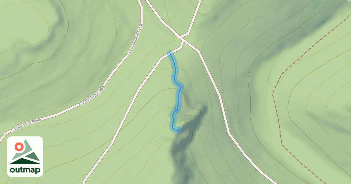 Map of Sentier des Rochers de la Selve