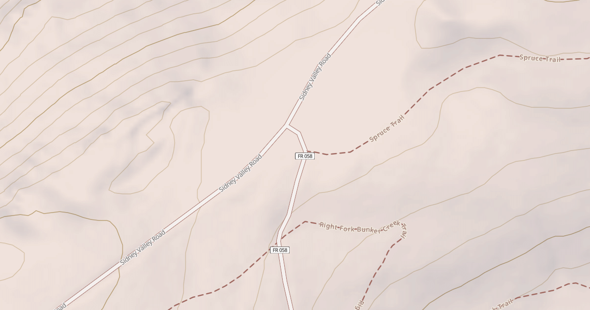 Map preview of USFS National Forest System Roads {235B0837-B0A2-47E0-BBC7-D9BB138C9A1C}