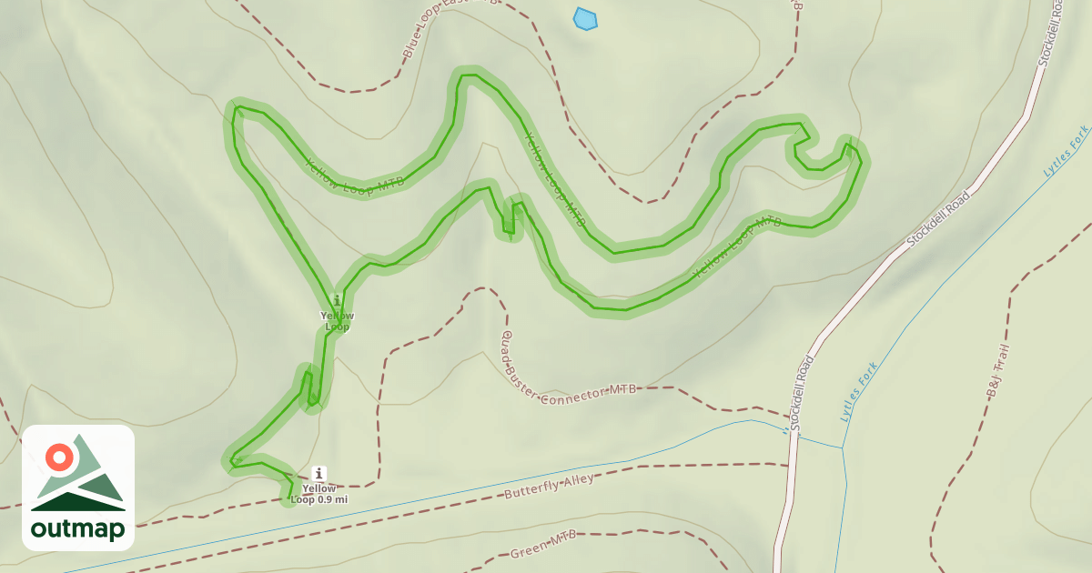 Map of Yellow Loop MTB