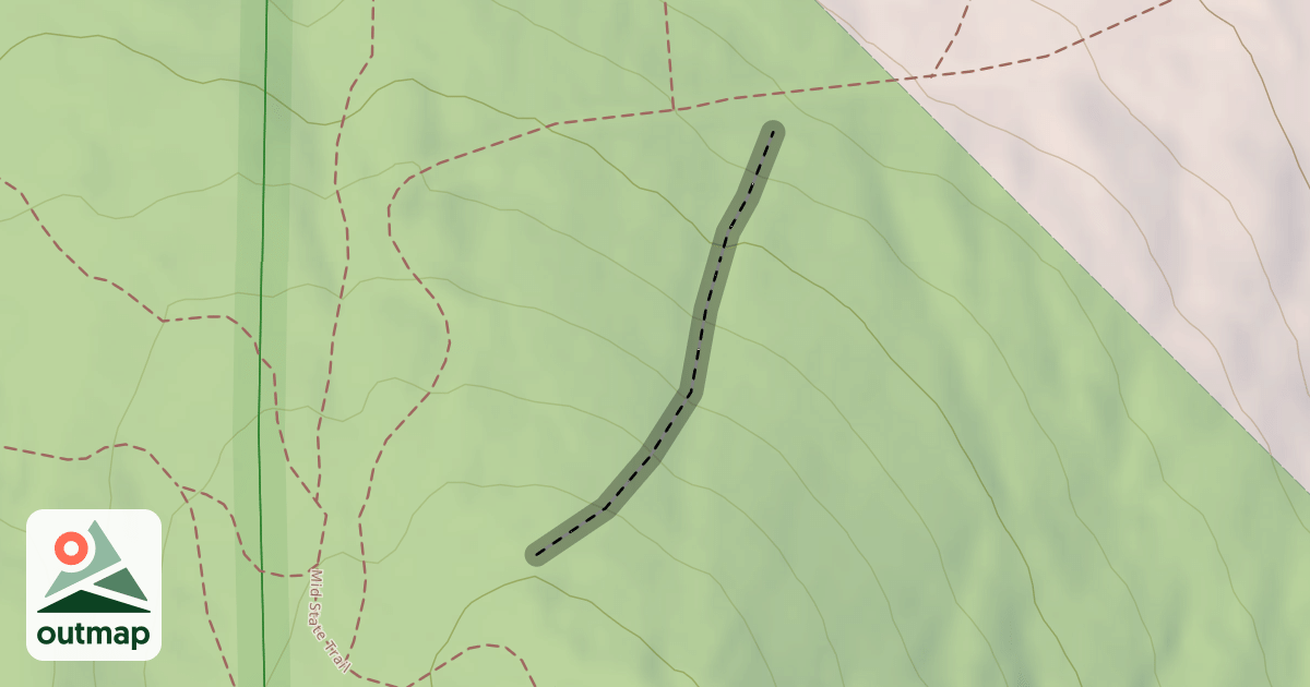 Map of Upper Big Dipper Glade