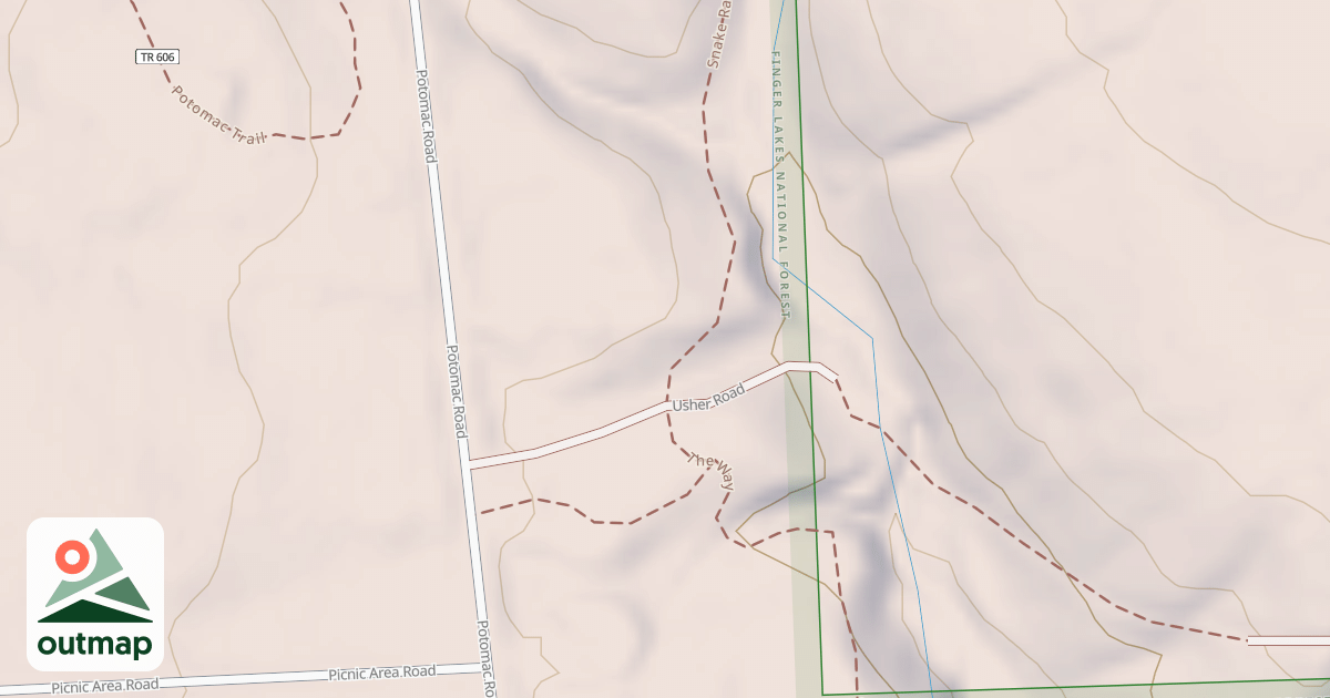 Map of USHER ROAD