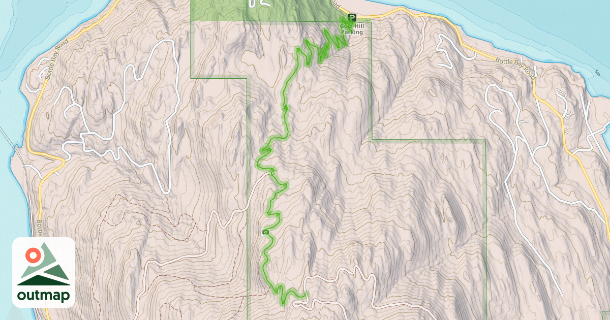 Map of Gold Hill