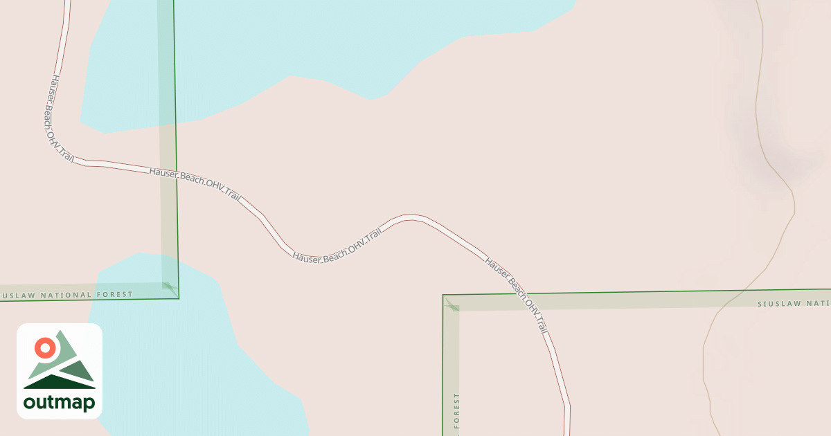 Map of Hauser Ohv Trail
