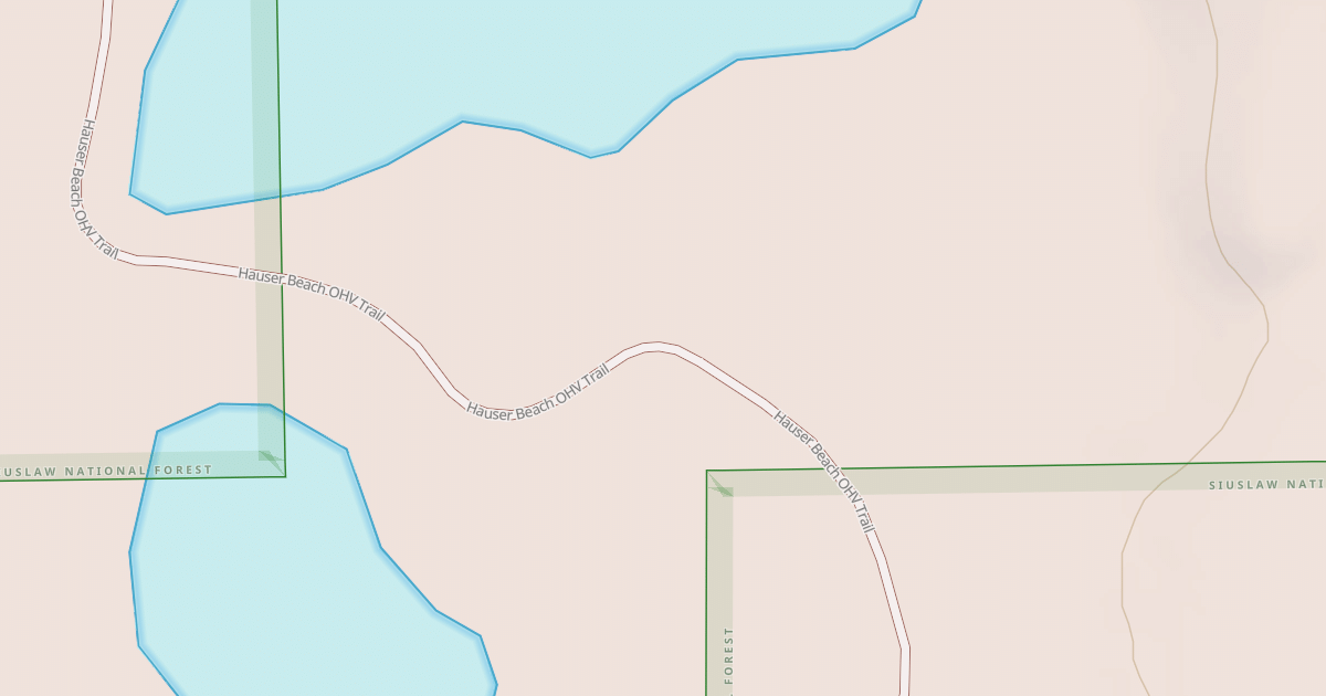 Map preview of Hauser Ohv Trail
