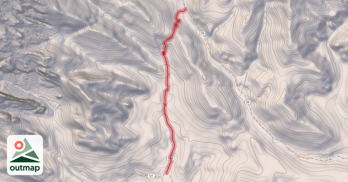 Map of David Miller Trail
