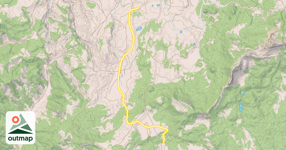 Map of Beauty Park Snowmobile Trail