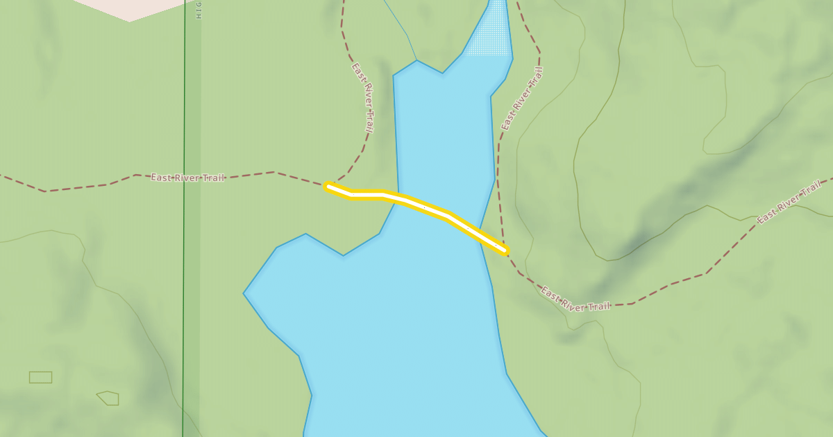 Map preview of Lake Jimmy Ski Trail