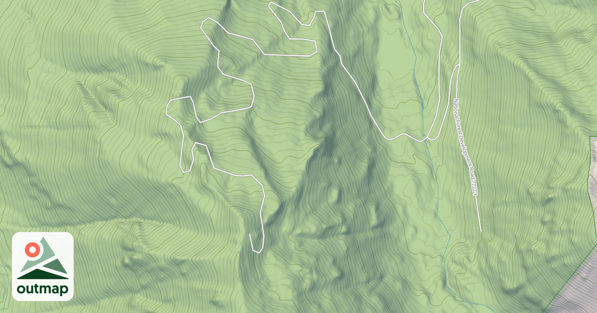 Map of MIDDLE FORK SPUR(ADDED TO HUC)