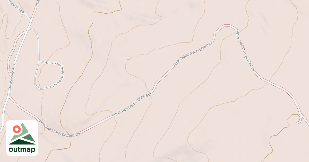 Map of HAMS FORK DISP REC SITE
