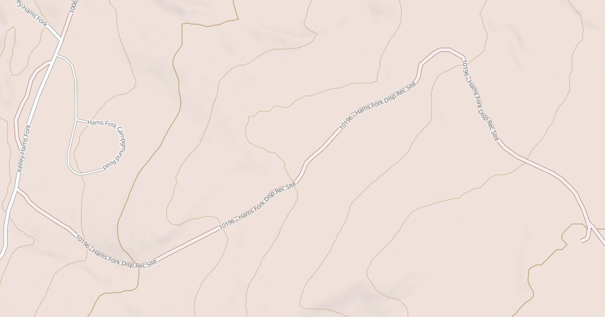 Map preview of HAMS FORK DISP REC SITE