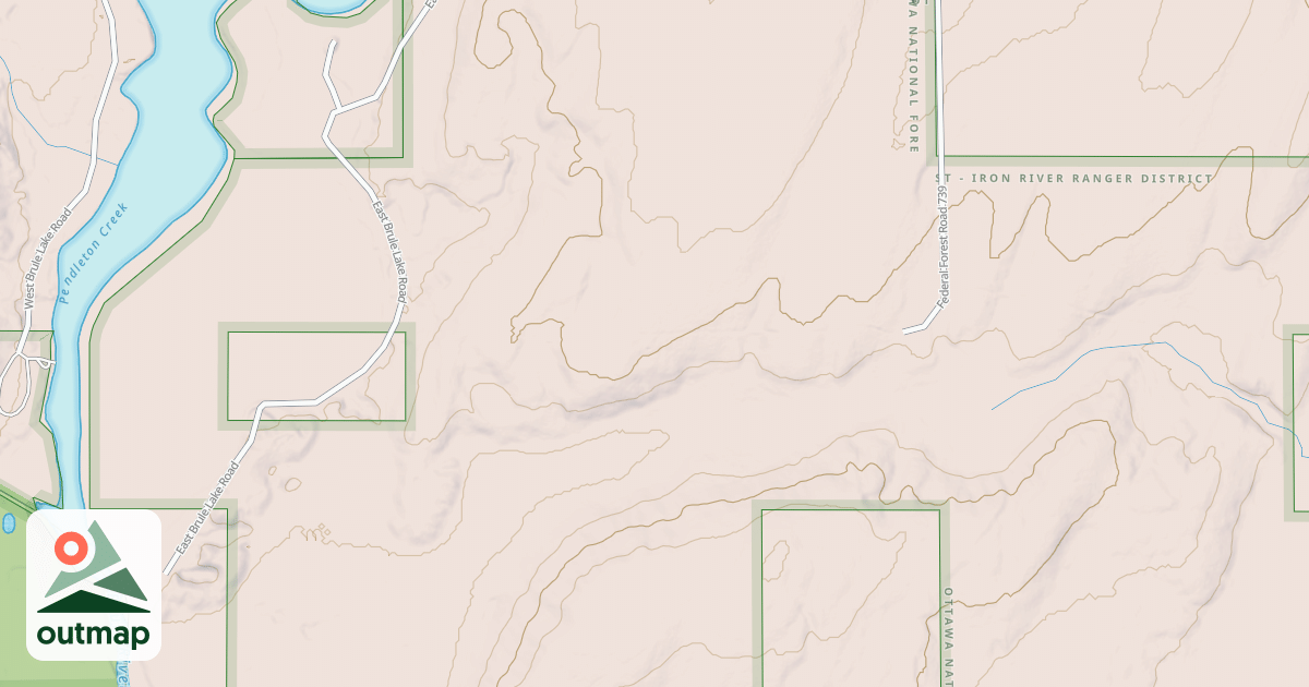 Map of USFS Motor Vehicle Use Map Trails 24434