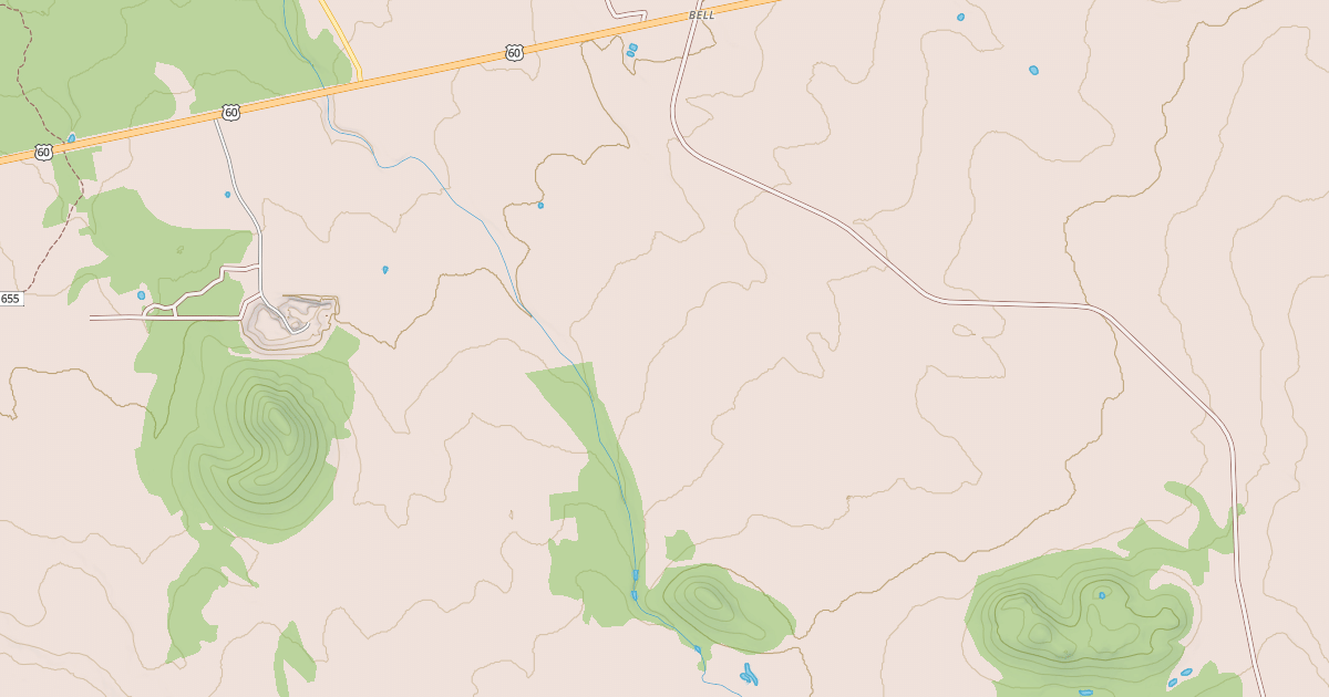 Map preview of USFS National Forest System Roads {CE621B9C-791A-4BA9-A622-BF1877E6C77C}